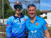 Dad and son 'make history' as 1st XI team-mates  